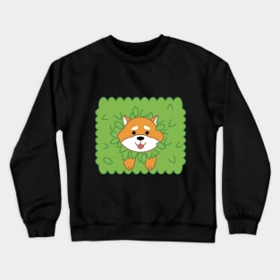 Shiba in the Bushes Crewneck Sweatshirt